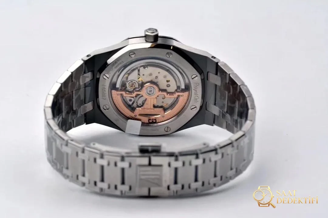 XF Factory Audemars Piguet 15202ip füme mavi kadran saat incelemesi - Fosfor ve Super-LumiNova Gece Görünümü