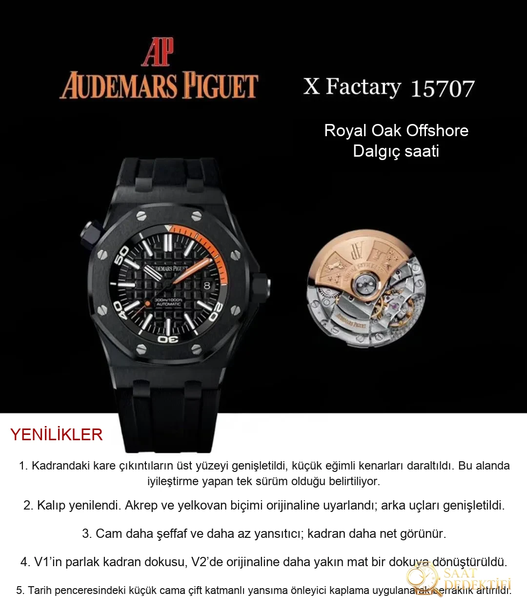Audemars Piguet Royal Oak Offshore 15707 Review - Front View and Case Design