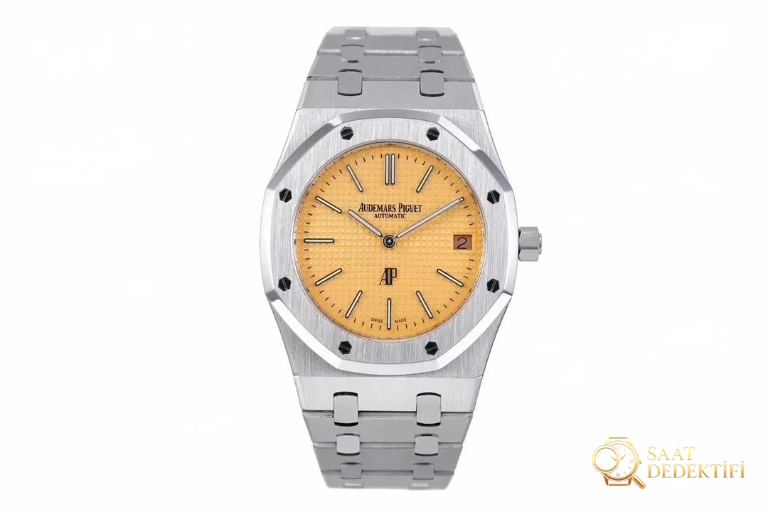 XF Factory Audemars Piguet Royal Oak 15202 rose gold kadranlı saat nasıl? - Kadran Detayı ve Bezel İşçiliği
