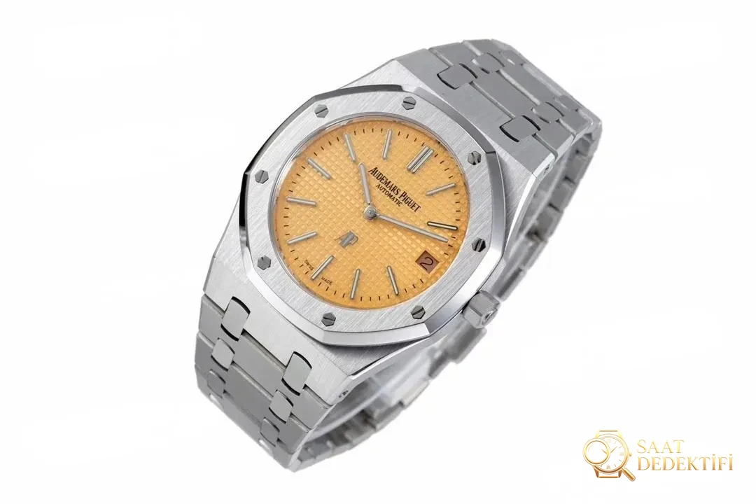 XF Factory Audemars Piguet Royal Oak 15202 rose gold kadranlı saat nasıl? - Kasa Profili ve Kurma Kolu İncelemesi