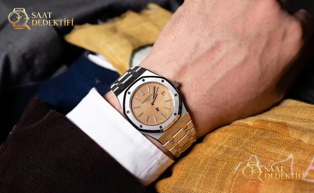 XF Factory Audemars Piguet Royal Oak 15202 rose gold kadranlı saat nasıl? - Bilezik Bakla Ayrımı ve Pim Yapısı