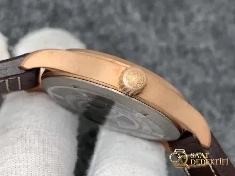 XF Factory Replika IWC Pilot Bronze Saat, Asia ETA 2824-2 Mekanizma ve Kahverengi Deri Kayış - Bilekte Duruş ve Kasa Orantısı