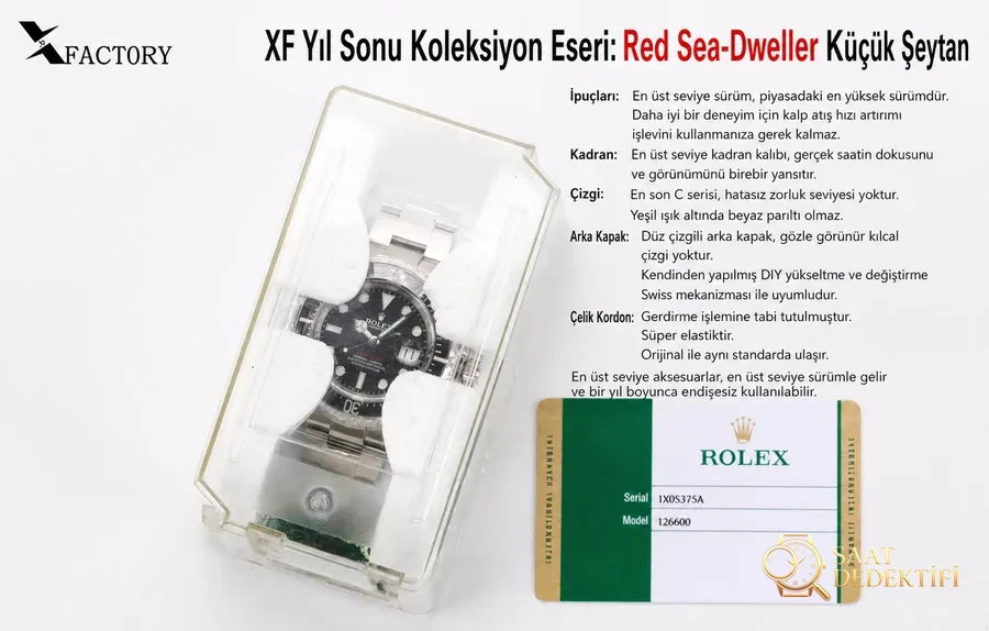 Rolex Sea-Dweller VS Factory İncelemesi - Ön Görünüm ve Kasa Tasarımı