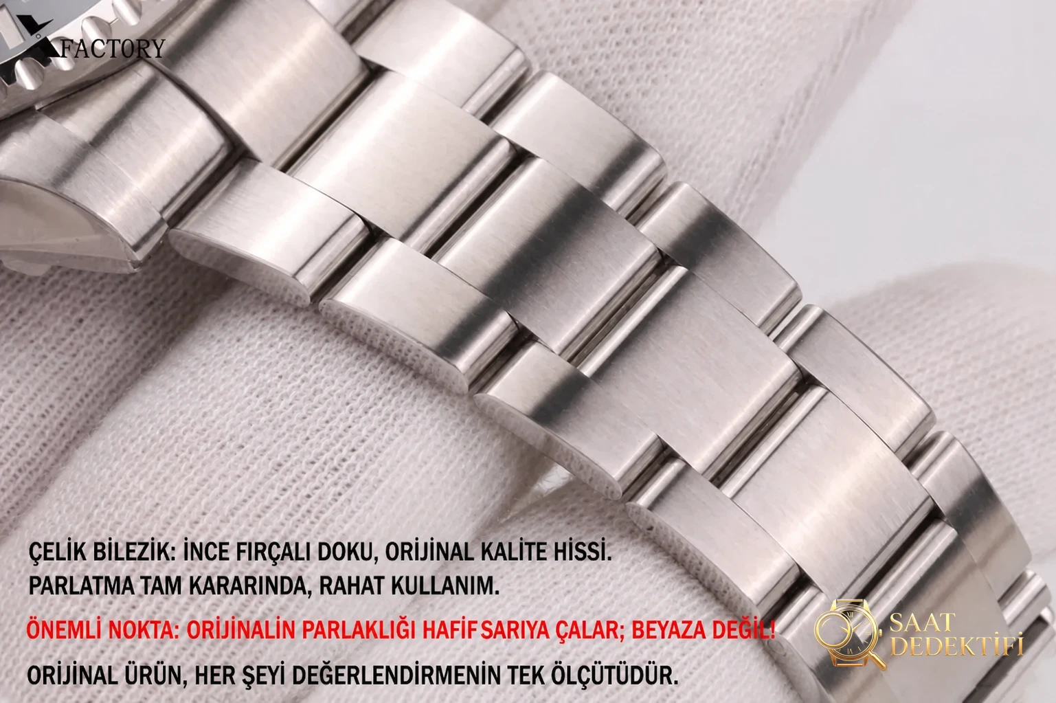 XF Factory Rolex Sea-Dweller Tek Kırmızı «Küçük Şeytan» Söküm ve İnceleme - Bilezik, Toka ve Klips Mekanizması