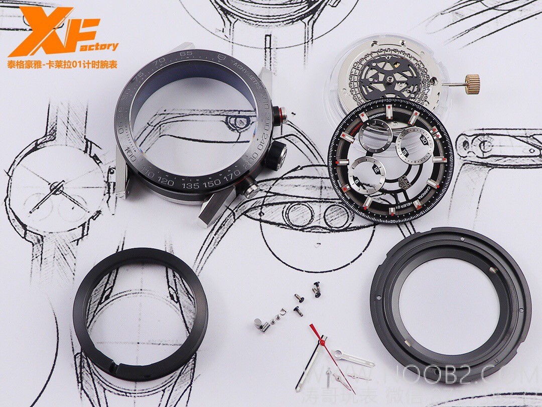 XF Factory TAG Heuer Carrera 01 Tam İskelet Kronograf Detaylı İnceleme — 11. fotoğraf