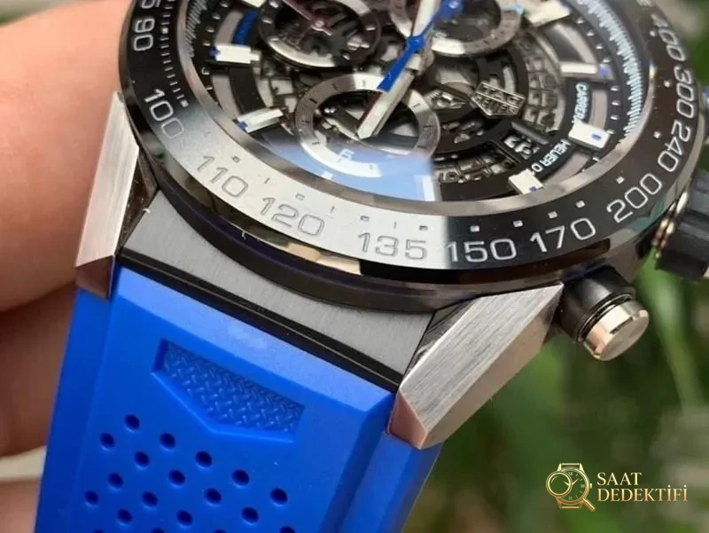 XF Factory TAG Heuer Carrera 01 Tam İskelet Kronograf Detaylı İnceleme - Tepe Koruması ve Ayar Fonksiyonu