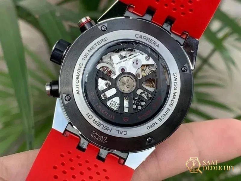 XF Factory TAG Heuer Carrera 01 Tam İskelet Kronograf Detaylı İnceleme - Mekanizma Çark Dizilimi ve Taş Yatakları