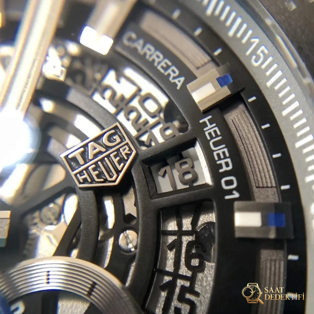XF Factory TAG Heuer Carrera 01 Tam İskelet Kronograf Detaylı İnceleme - Tepe Kilit Mekanizması ve Conta Yapısı