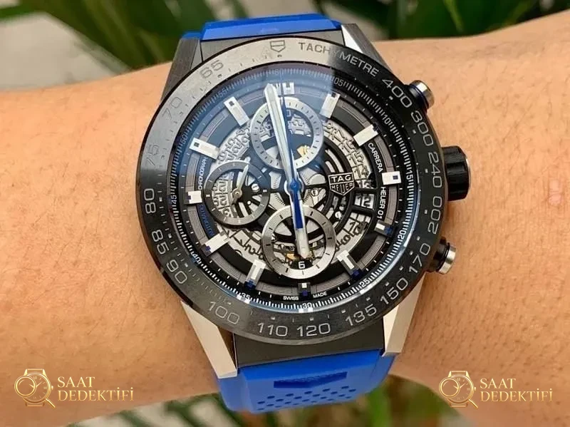 XF Factory TAG Heuer Carrera 01 Tam İskelet Kronograf Detaylı İnceleme - Kasa Arka Yivleri ve Sızdırmazlık Contası