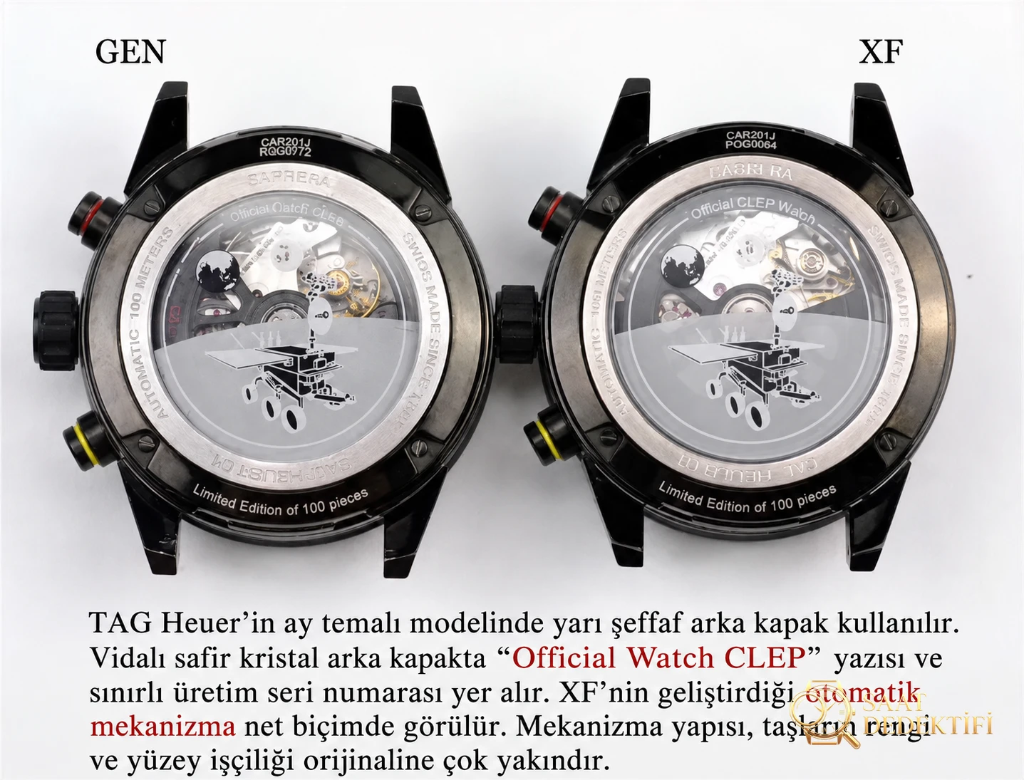 XF Factory TAG Heuer Carrera Ay Yüzeyi derinlemesine inceleme - XF