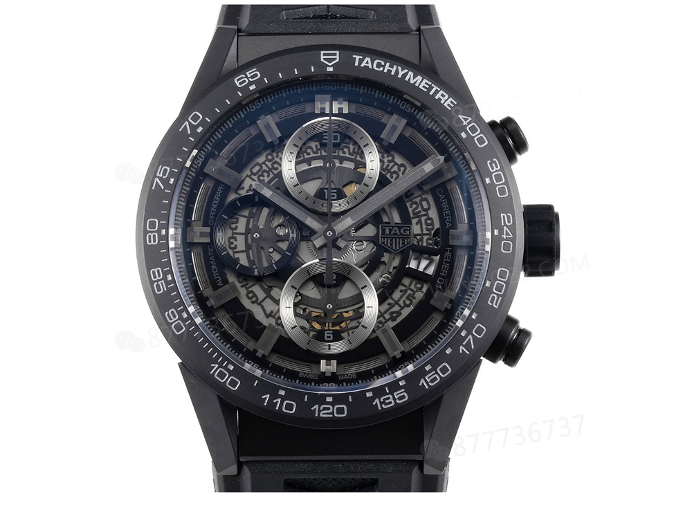 XF Factory TAG Heuer Carrera Black Knight Seramik Kronografın İşçilik İncelemesi — 3. fotoğraf