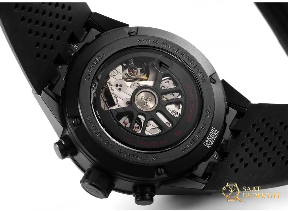 XF Factory TAG Heuer Carrera Black Knight Seramik Kronografın İşçilik İncelemesi - Bilezik, Toka ve Klips Mekanizması
