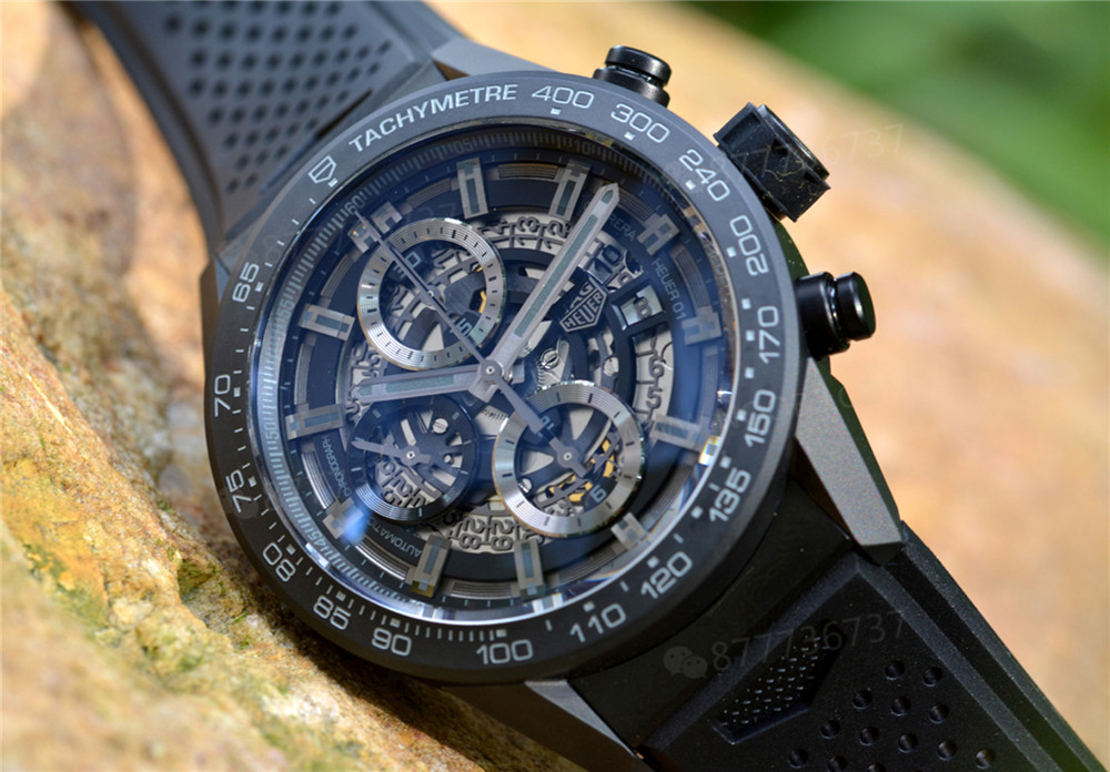 XF Factory TAG Heuer Carrera Black Knight Seramik Kronografın İşçilik İncelemesi — 15. fotoğraf