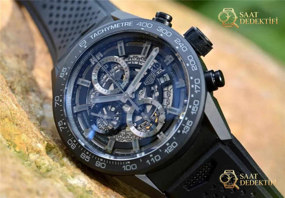 XF Factory TAG Heuer Carrera Black Knight Seramik Kronografın İşçilik İncelemesi - Bilezik Bakla Ayrımı ve Pim Yapısı
