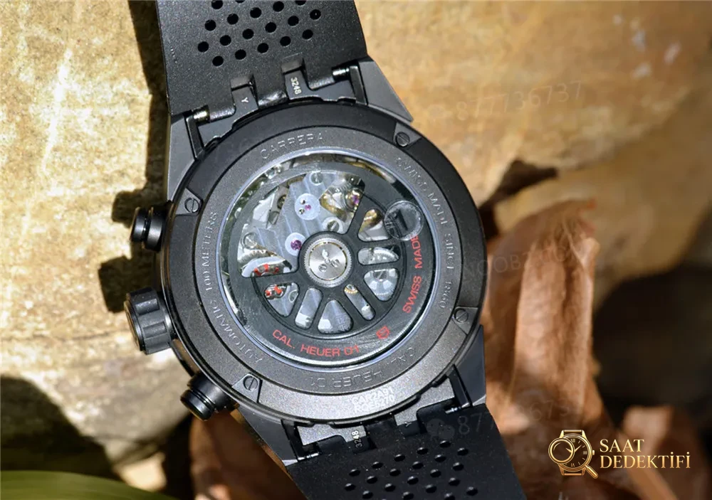 XF Factory TAG Heuer Carrera Black Knight Seramik Kronografın İşçilik İncelemesi - Kadran İbreleri ve Saniye Akışı