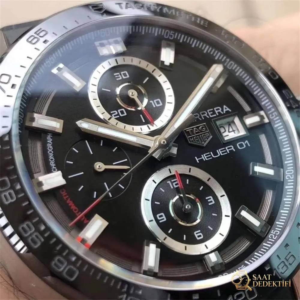 XF Factory TAG Heuer Carrera Black Phantom yeni model incelemesi - Bilezik, Toka ve Klips Mekanizması