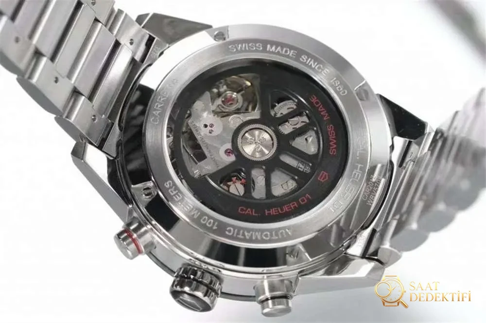 XF Factory TAG Heuer Carrera Black Phantom yeni model incelemesi - Makro Kadran ve İndeks İşçiliği
