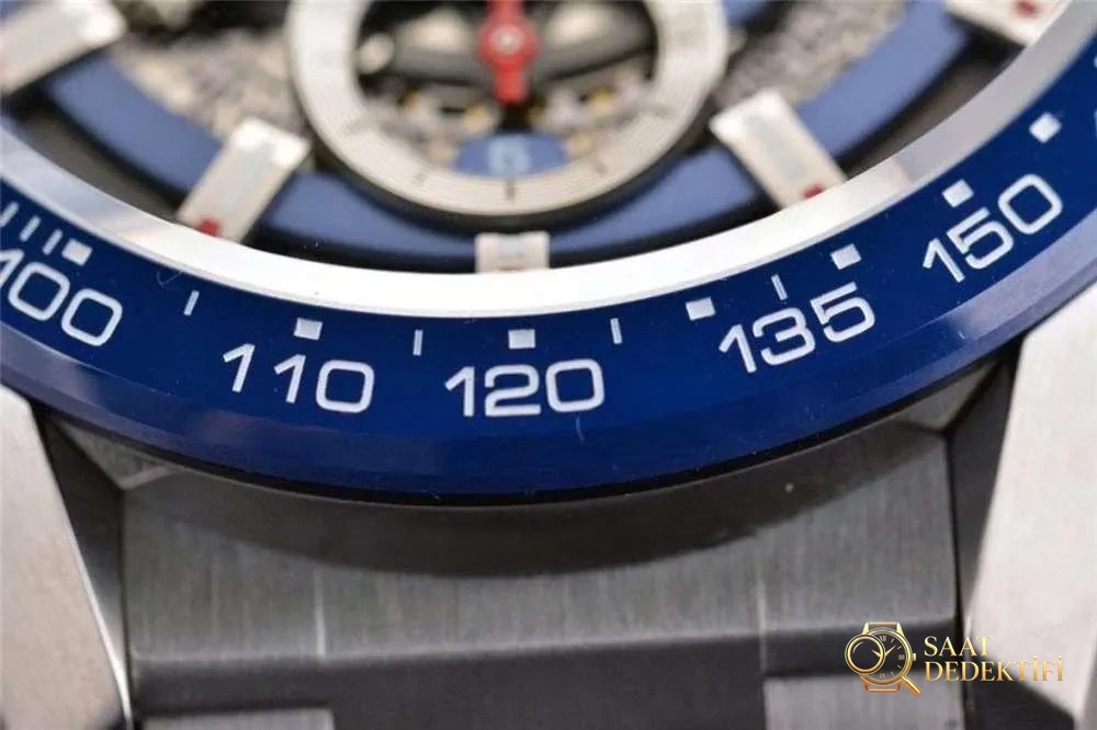 XF Factory TAG Heuer Carrera serisi - Yeni mavi kadranlı saat işçilik incelemesi - Kadran İbreleri ve Saniye Akışı