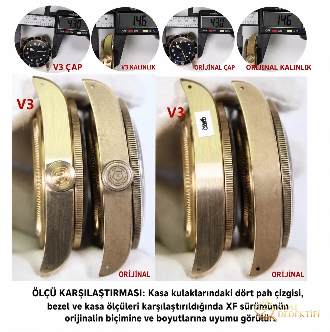 XF Factory Tudor Black Bay Bucherer Mavi Bronz fiyatı? Gerçek-replika karşılaştırması ve orijinal incelemesi ekli - Makro Kadran ve İndeks İşçiliği