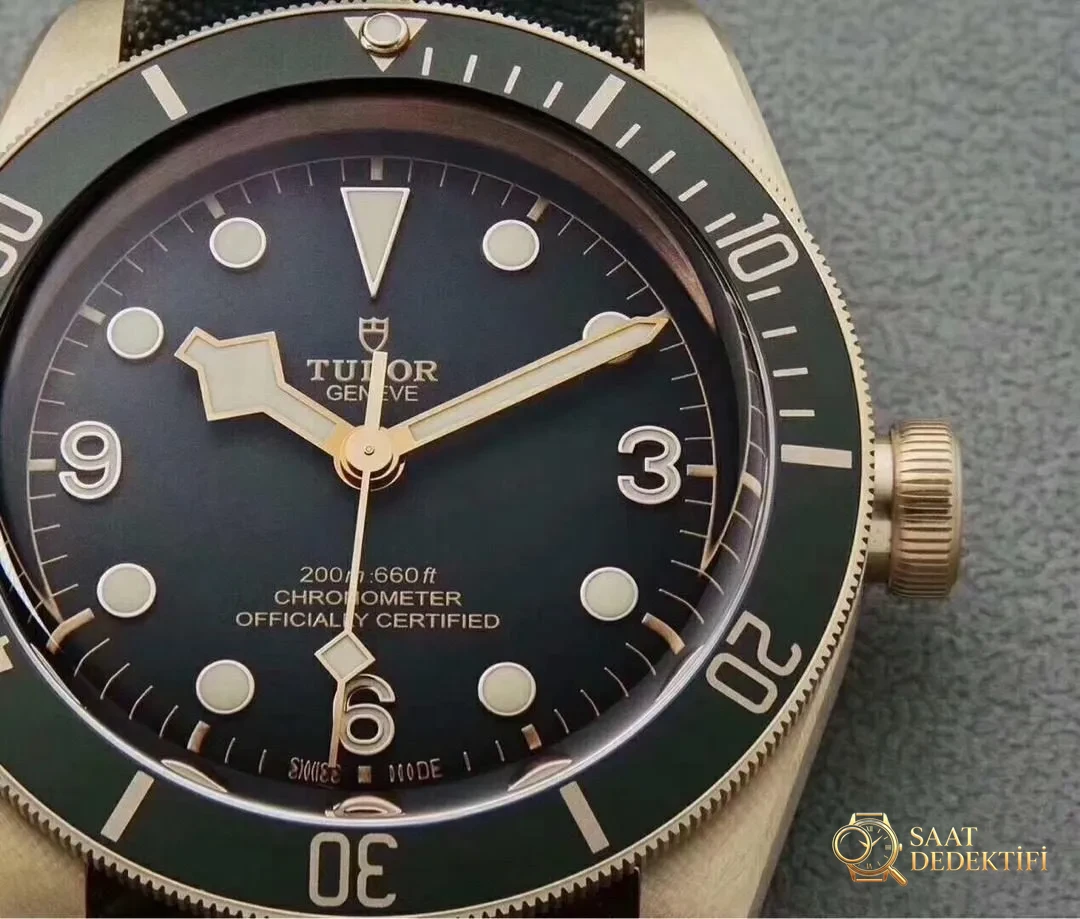 XF Factory Tudor Bronz Arduvaz Grisi M79250BA Kol Saati Detaylı İncelemesi - Bilezik, Toka ve Klips Mekanizması
