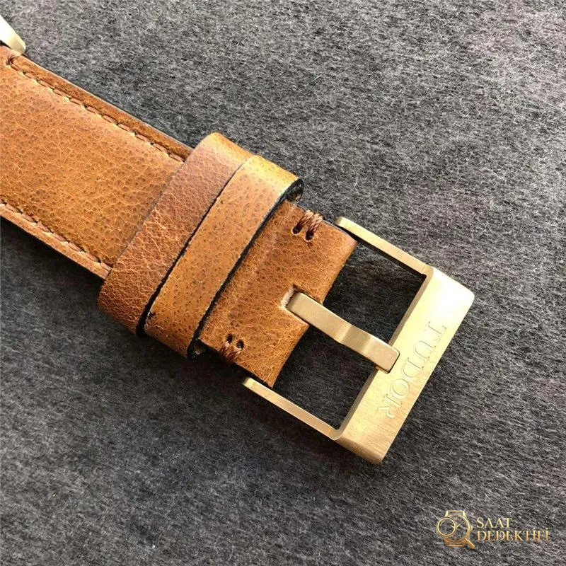 XF Factory Tudor mavi bronz çiçek saat incelemesi - Klips Kilidi ve Lazer Damgalar