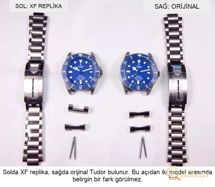 XF Factory Tudor mavi kar tanesi savaş baltası Pelagos serisi 25600TB kaç para? Gerçek-replika karşılaştırması ve orijinal inceleme - Mekanizma Zemberek ve Balans Detayı