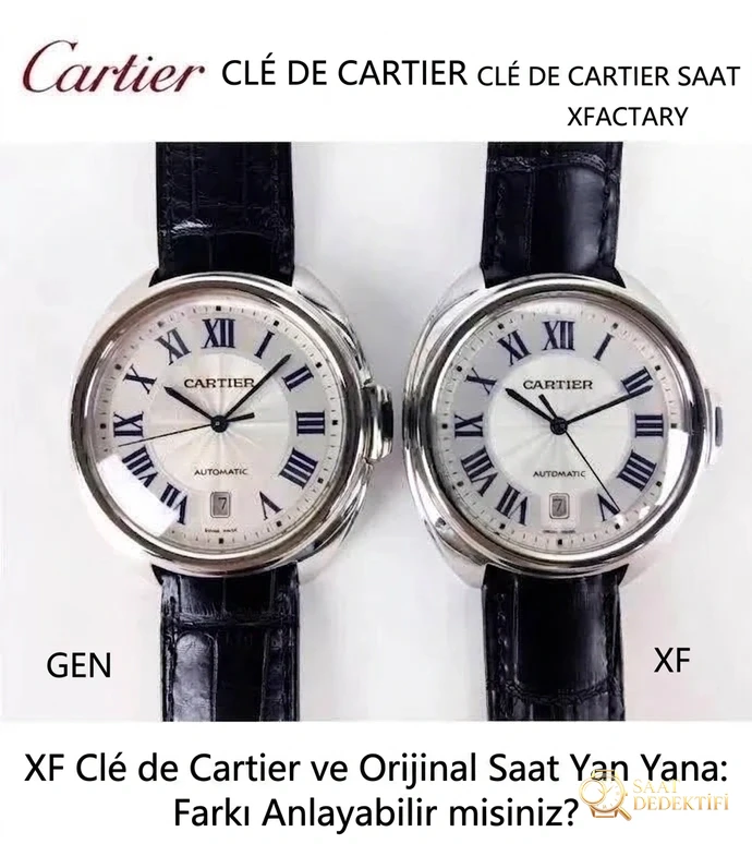XF Factory V2 Cartier Cle Serisi WGCL0005 Kol Saati Orijinal Karşılaştırmalı İncelemesi - Bilezik, Toka ve Klips Mekanizması