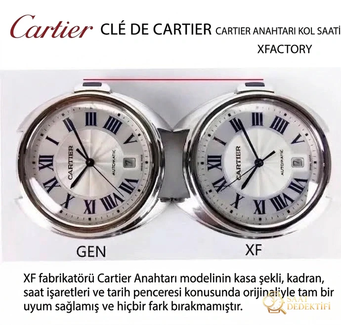 XF Factory V2 Cartier Cle Serisi WGCL0005 Kol Saati Orijinal Karşılaştırmalı İncelemesi - Makro Kadran ve İndeks İşçiliği