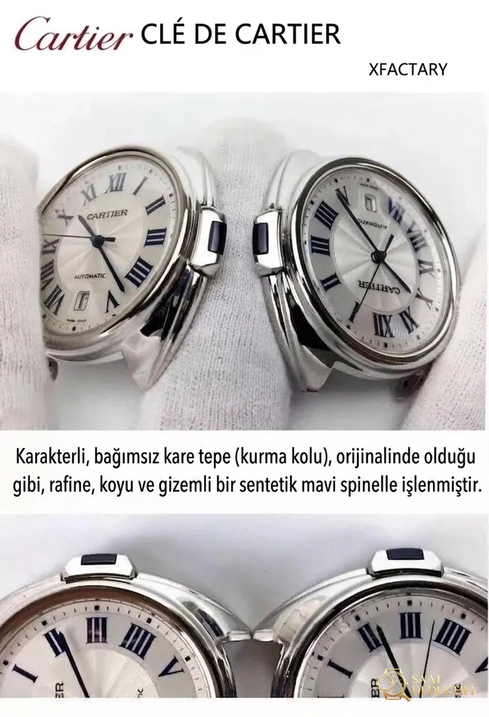 XF Factory V2 Cartier Cle Serisi WGCL0005 Kol Saati Orijinal Karşılaştırmalı İncelemesi - Bilekte Duruş ve Kasa Orantısı