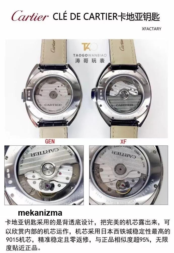 XF Factory V2 Cartier Clé Serisi WGCL0005 Kol Saati Orijinal Karşılaştırmalı İncelemesi — 16. fotoğraf