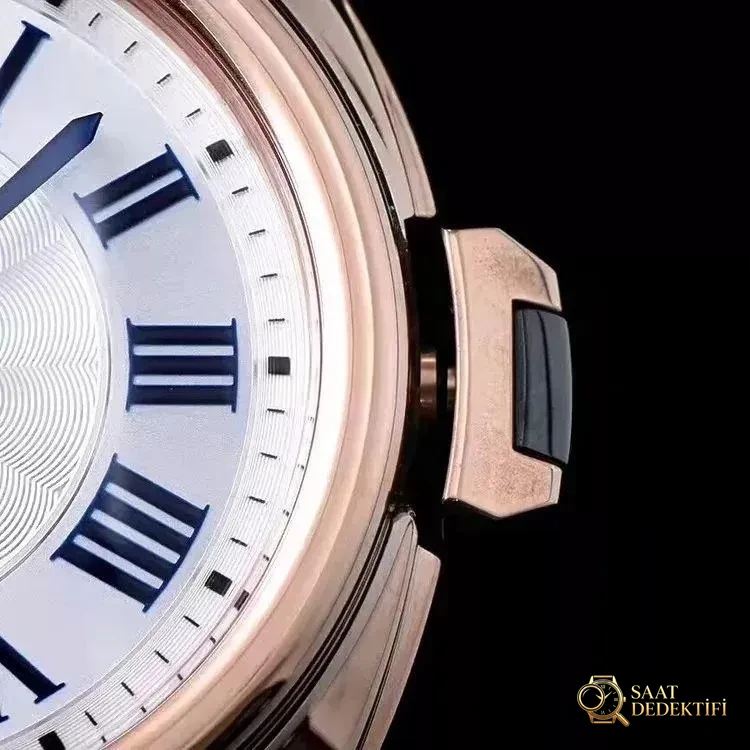 XF Factory V2 Cartier Cle Serisi WGCL0005 Kol Saati Orijinal Karşılaştırmalı İncelemesi - Bezel İçi Rehaut Gravürü ve Hizalaması