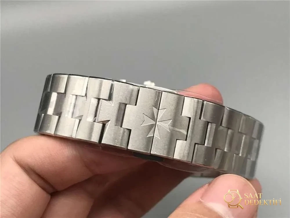 XF Factory Vacheron Constantin Overseas 2000V Ultra İnce «Siyah Kadran» İşçilik İncelemesi - Yan Profil ve Kordon Bağlantısı