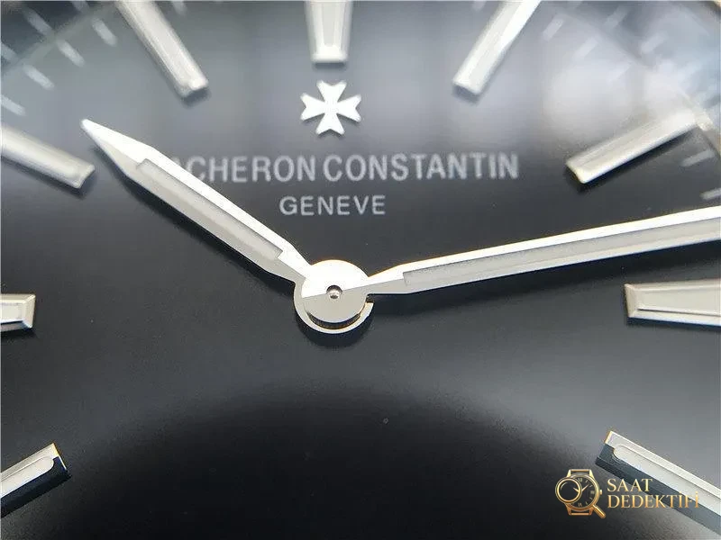 XF Factory Vacheron Constantin Overseas Ultra İnce 2000v Siyah Kadran Kol Saati İncelemesi - Makro Kadran ve İndeks İşçiliği