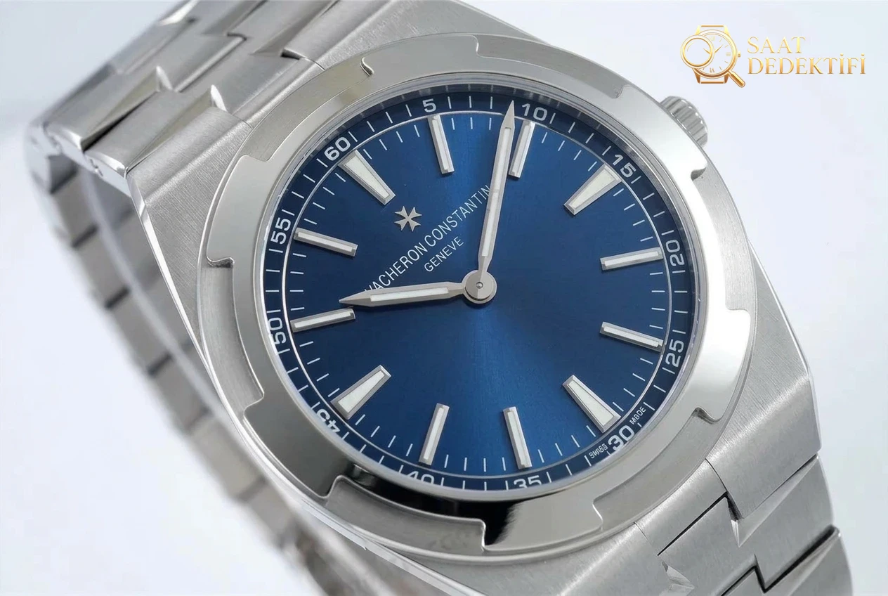 XF Factory Vacheron Constantin Overseas Ultra İnce Mavi Kadran İncelemesi - Kasa Profili ve Kurma Kolu İncelemesi