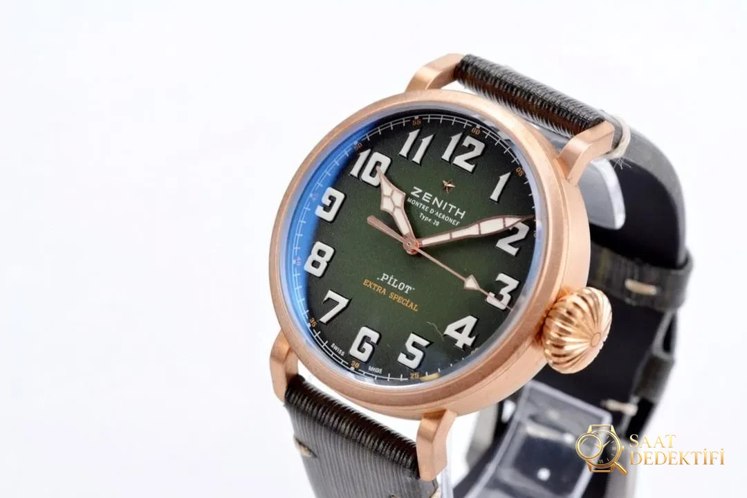 XF Factory Zenith Bronz Pilot kaki yeşilinde renk farkı olur mu? - Bilezik, Toka ve Klips Mekanizması