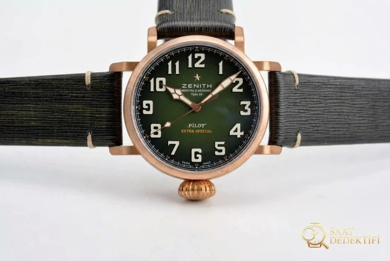 XF Factory Zenith Bronz Pilot kaki yeşilinde renk farkı olur mu? - Klips Kilidi ve Lazer Damgalar