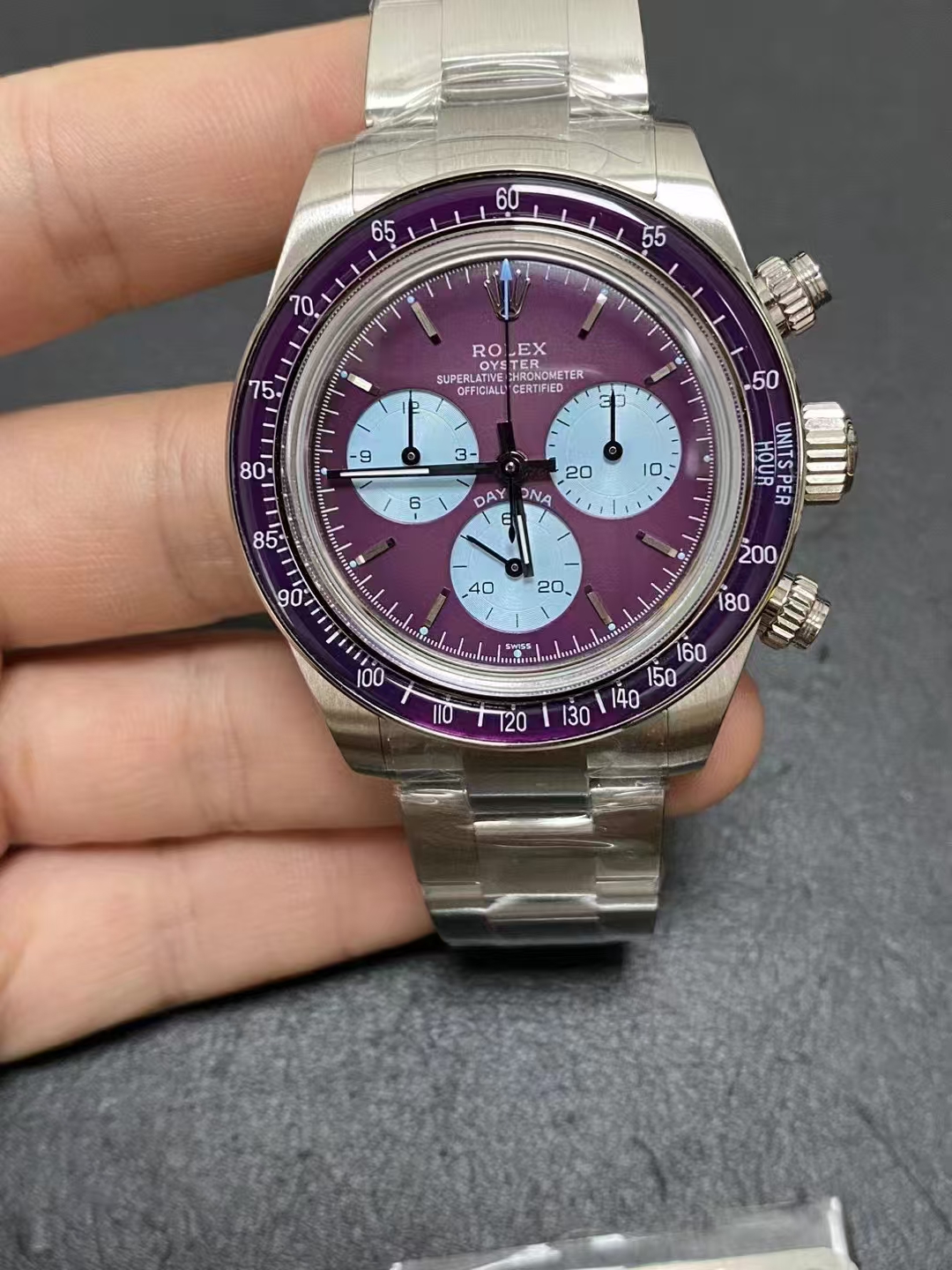 Rolex Daytona Mor Saat Replika