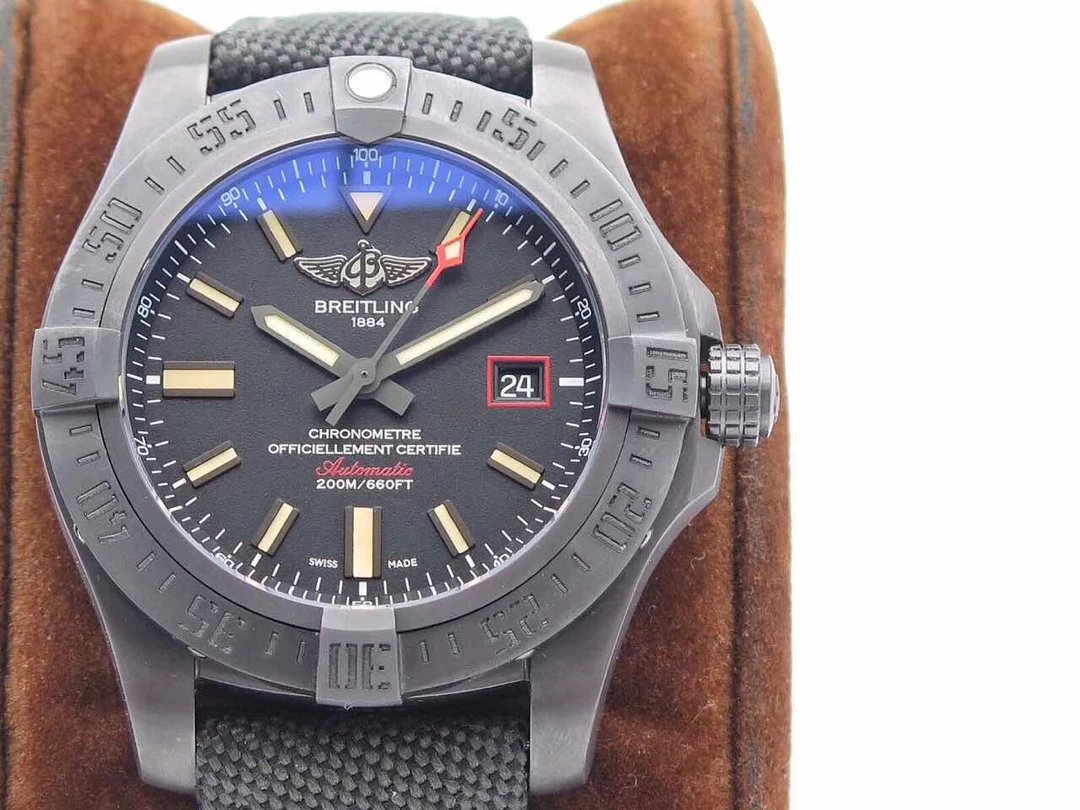 Replika Breitling Avenger BlackBird DLC Siyah