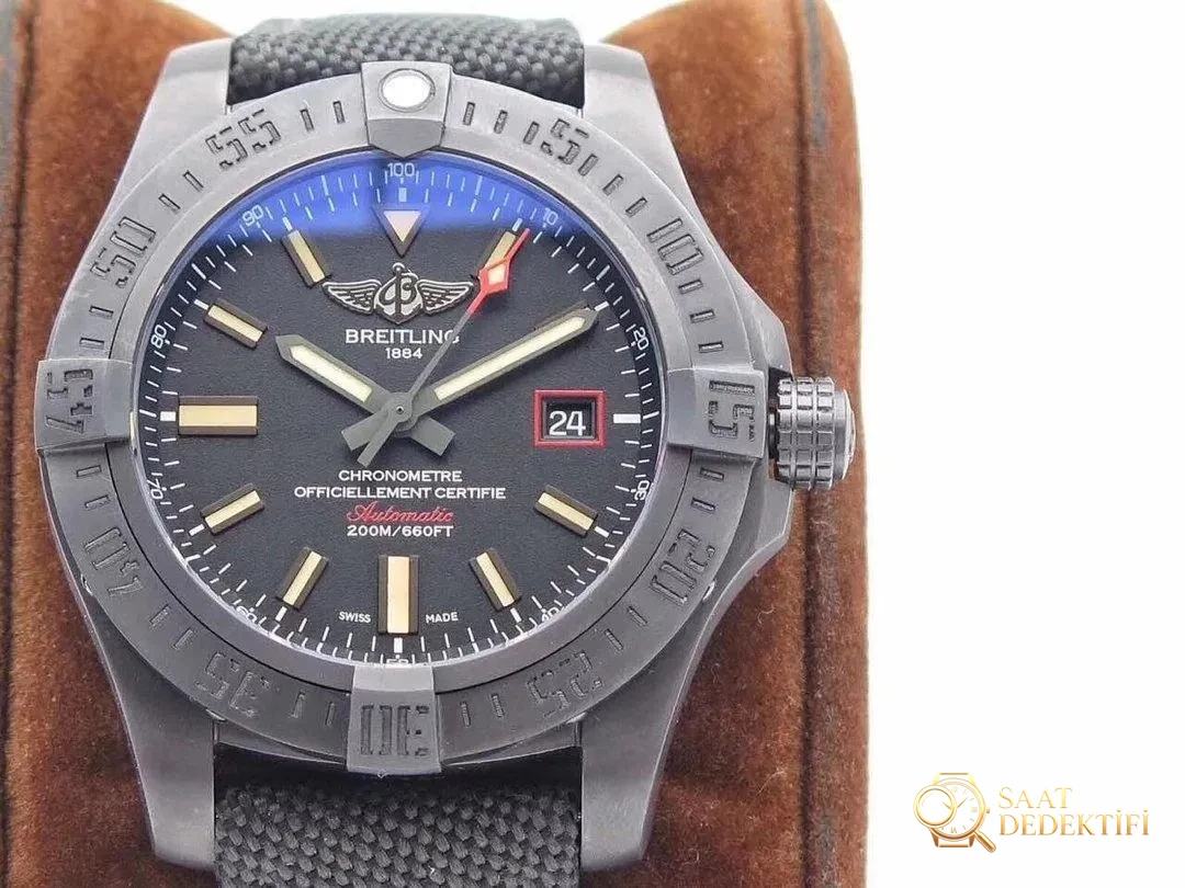 Replika Breitling Avenger BlackBird DLC Siyah