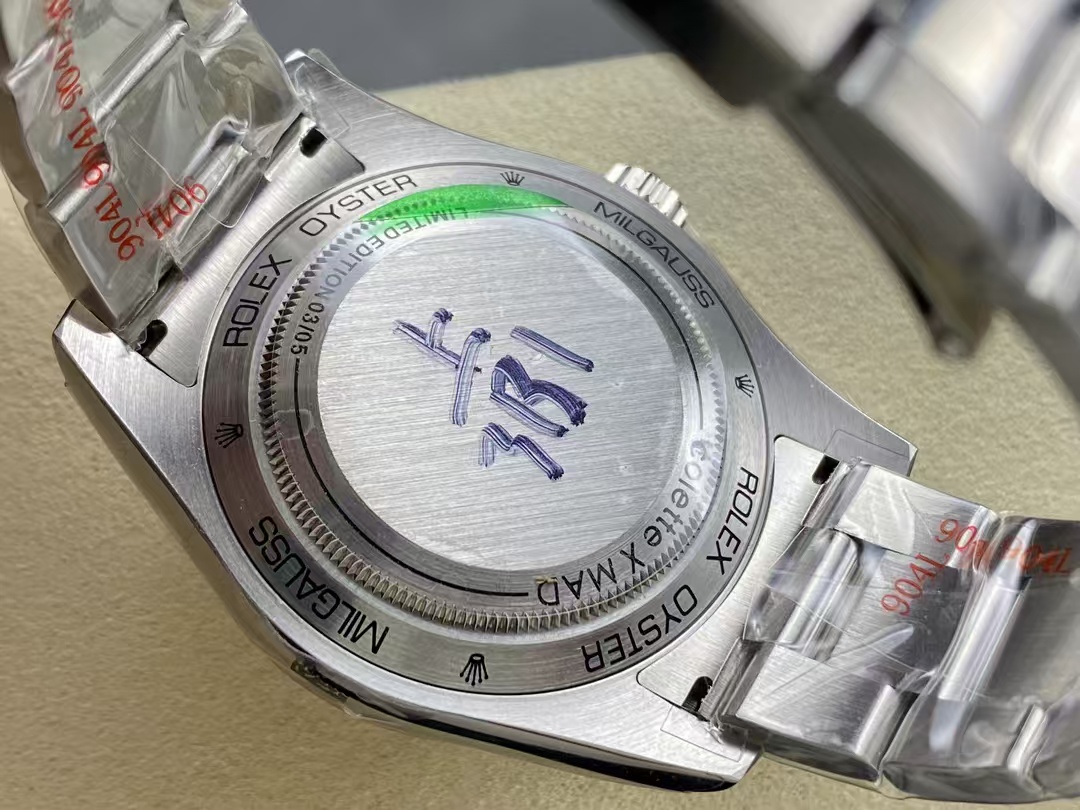 Who Cares Milgauss Rolex Kasa Arkası