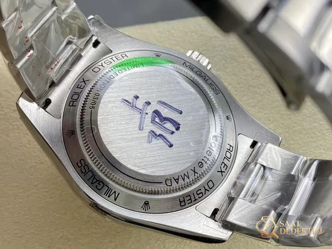 Who Cares Milgauss Rolex Kasa Arkası