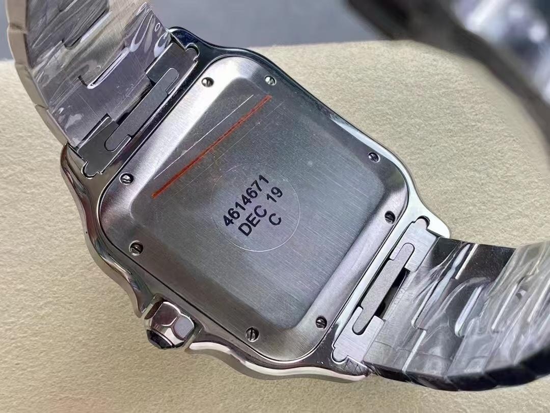 Cartier Santos Sarı Kasa Arkası