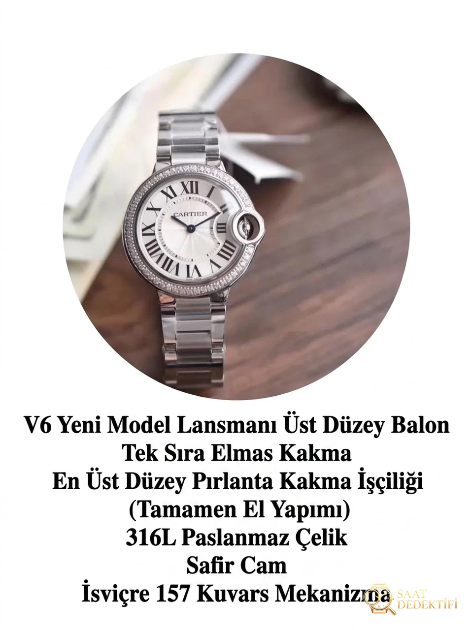 Cartier Ballon Bleu İncelemesi - Ön Görünüm ve Kasa Tasarımı
