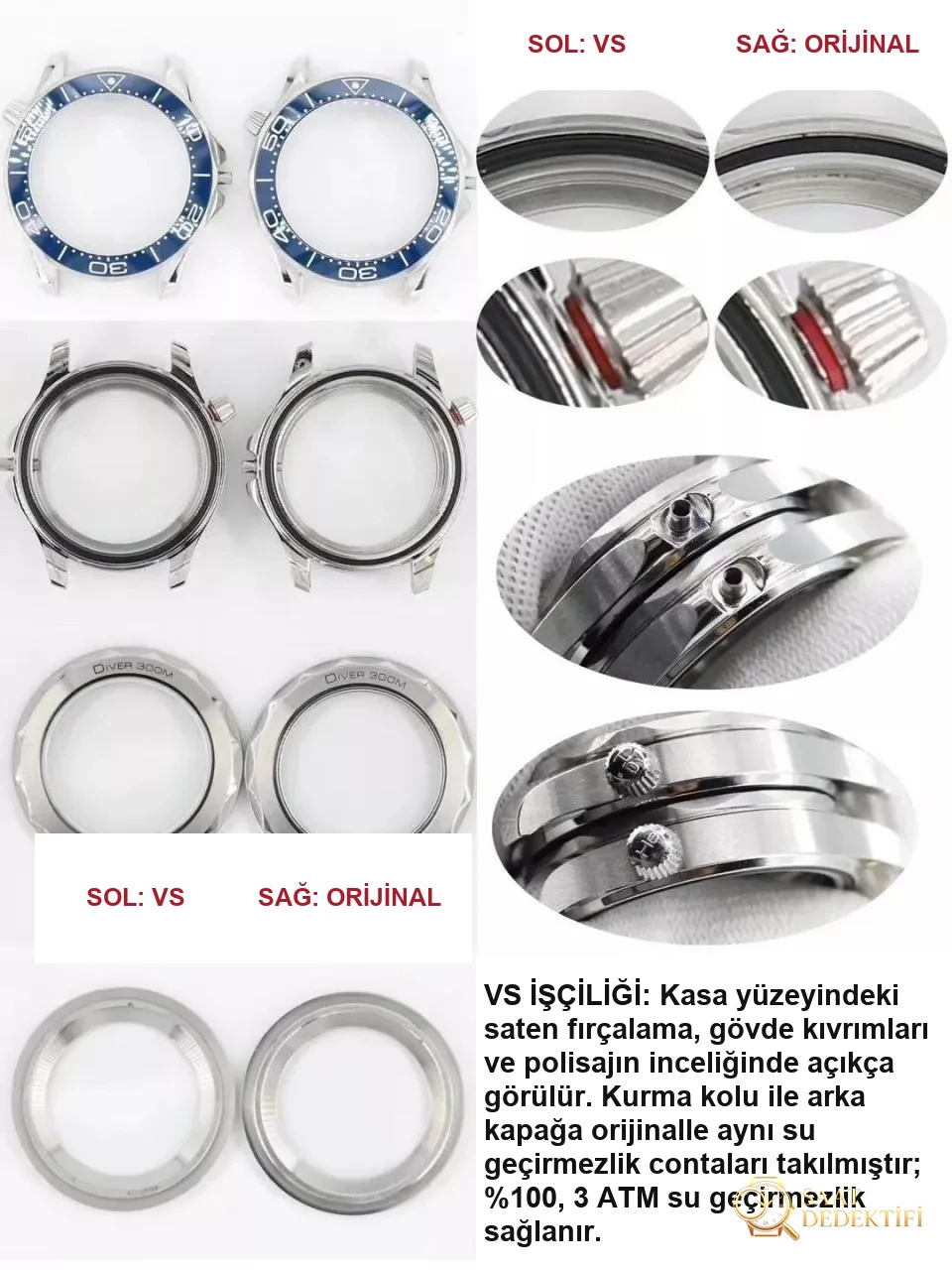Yeni Mavi Kadranlı VS Factory Omega Seamaster 300m 42 mm 8800 Mekanizma Orijinal Karşılaştırmalı İnceleme, Seamaster 300 Nasıl? - Klips Kilidi ve Lazer Damgalar