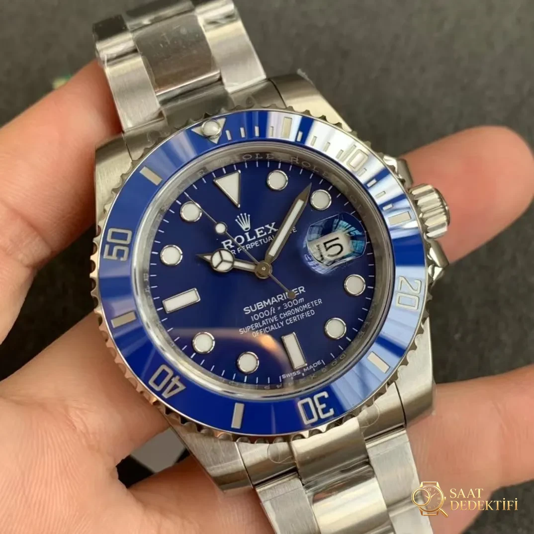Replika Rolex Sumbariner Mavi Kadran