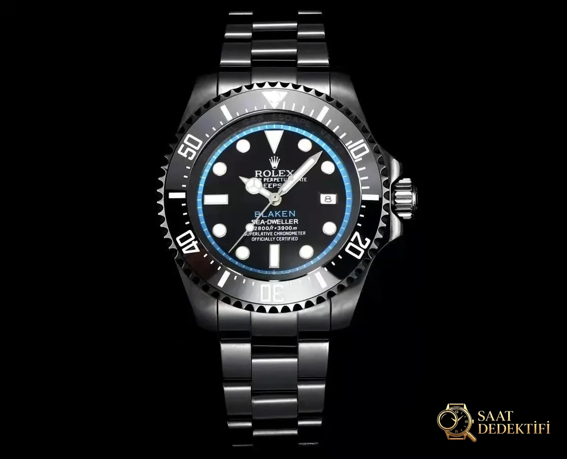 Rolex Blaken Mavi Siyah