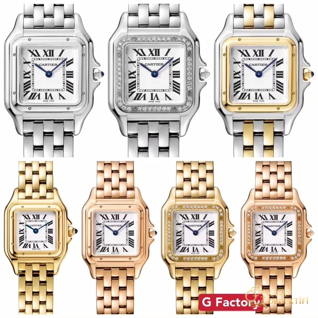 Yeni renk seçeneği: GF Factory Cartier Panthère replika kadın saatinin işçiliği nasıl? Orijinalle karşılaştırınca DJ Factory