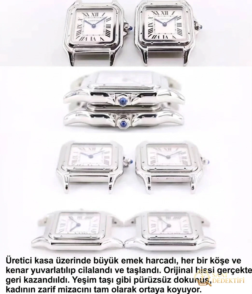 Yeni renk seçeneği: GF Factory Cartier Panthère replika kadın saatinin işçiliği nasıl? Orijinalle karşılaştırınca DJ Factory