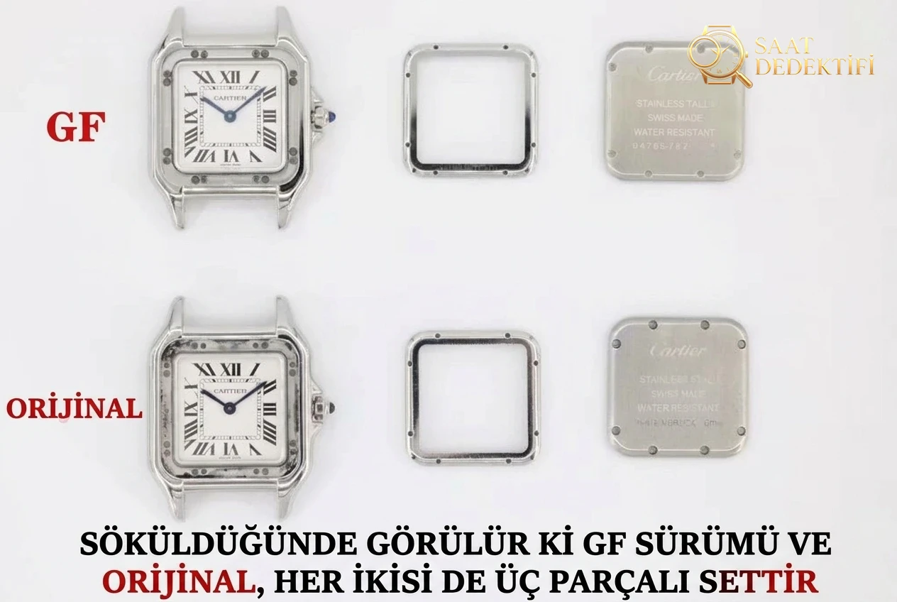 Yeni renk seçeneği: GF Factory Cartier Panthère replika kadın saatinin işçiliği nasıl? Orijinalle karşılaştırınca DJ Factory