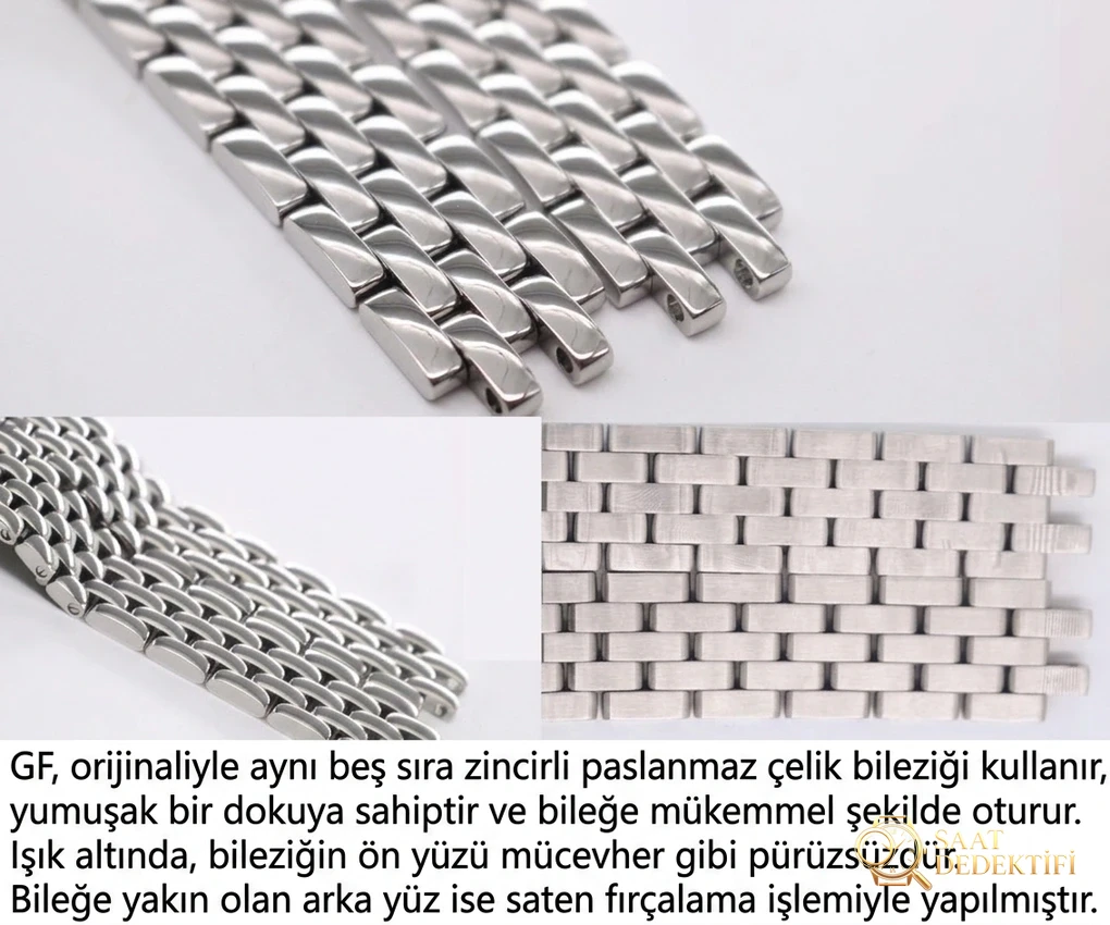 Yeni renk seçeneği: GF Factory Cartier Panthère replika kadın saatinin işçiliği nasıl? Orijinalle karşılaştırınca DJ Factory